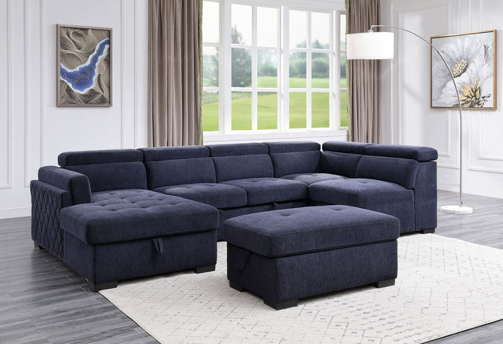 Nekoda Sectional Sofa W/Storage & Ottoman