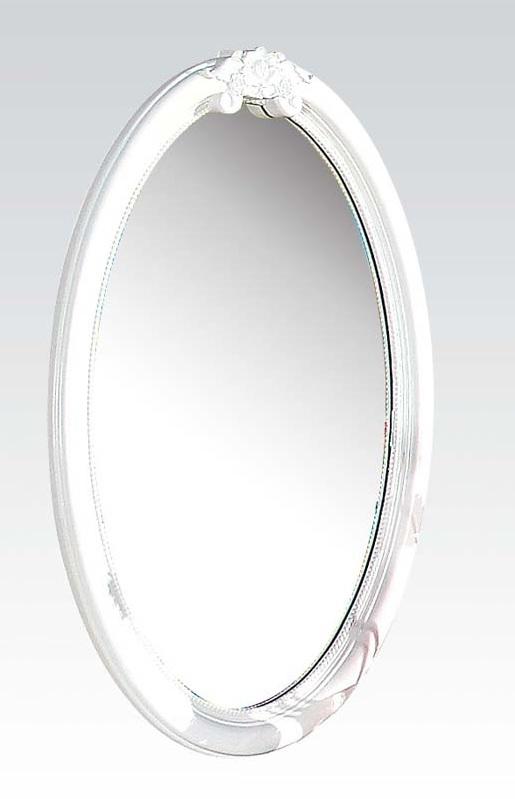 ACME Flora Oval Mirror, White