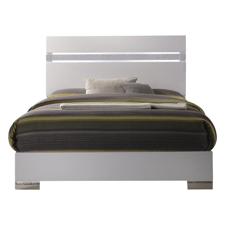 ACME Naima II  Bed, White (High Gloss) (1Set/2Ctn)