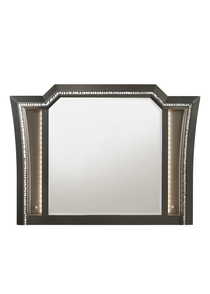 ACME Kaitlyn Mirror (LED), Metallic Gray