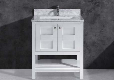 Woodbridge Sydney-3021-White 30"x21" Solid Wood Vanities