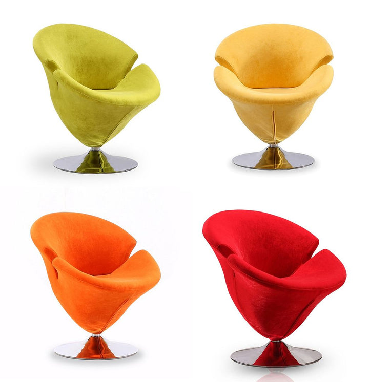 Manhattan Comfort Tulip Swivel Accent Chair - Set of 4