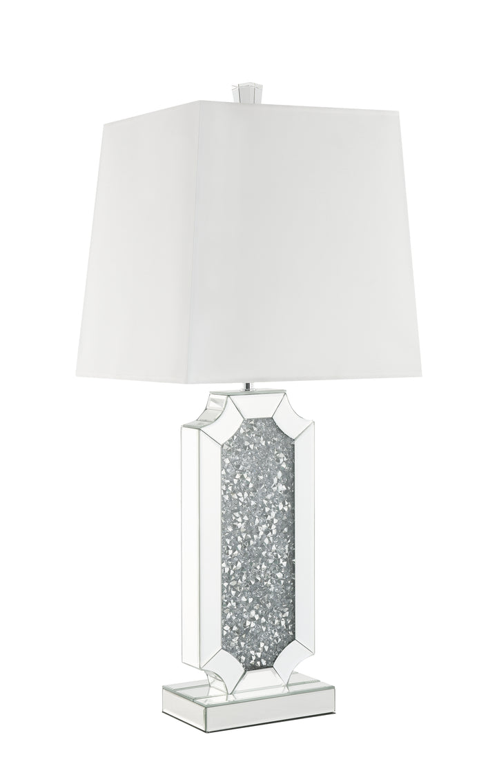 ACME Noralie Table Lamp, Mirrored & Faux Diamonds