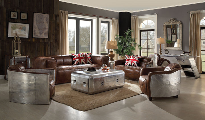 ACME Brancaster Sofa, Retro Brown Top Grain Leather