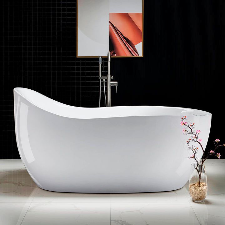 Woodbridge B-0033 Deluxe Air Bubble Free Standing Bathtub, Air Bubble Tub