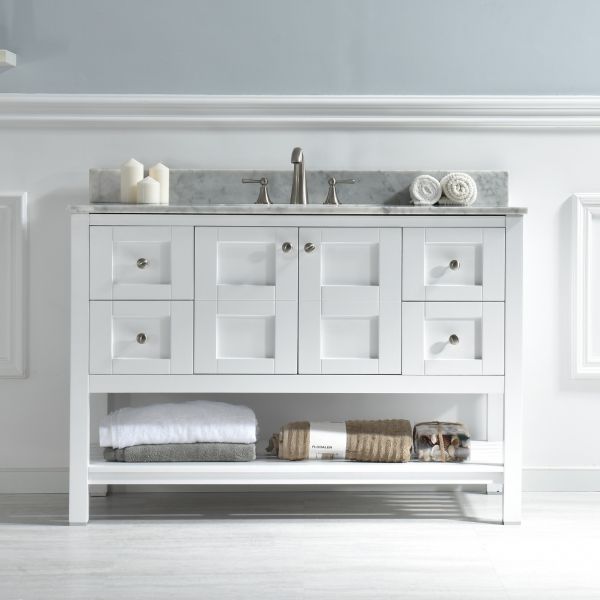 Woodbridge Sydney-4821-White 48"x21" Solid Wood Vanities