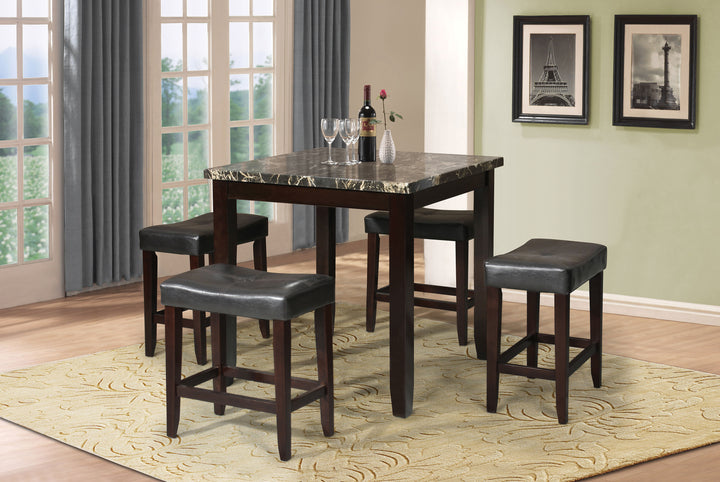 ACME Ainsley 5Pc Pack Counter Height Set