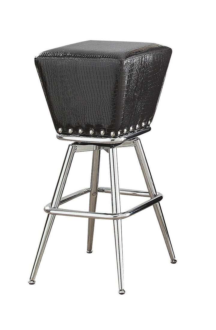 ACME Leventis Side Chair (Set-2), Cream Fabric & Weathered Oak