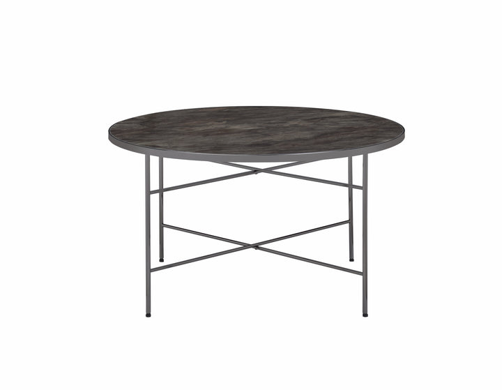 ACME Bage Coffee Table, Marble & Black Nickel