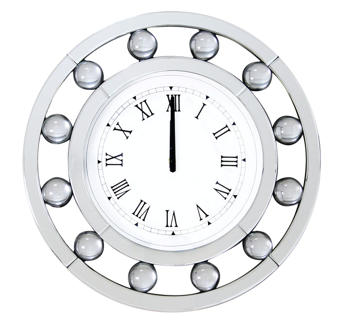ACME Boffa Wall Clock, Mirrored
