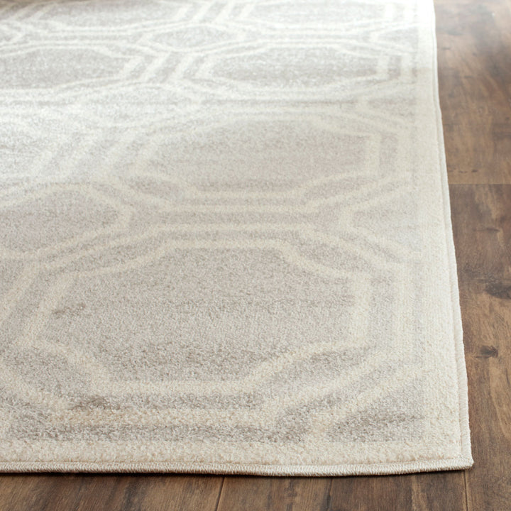 Safavieh Amherst All Weather Power Loomed Rugs In Light Grey / Ivory
