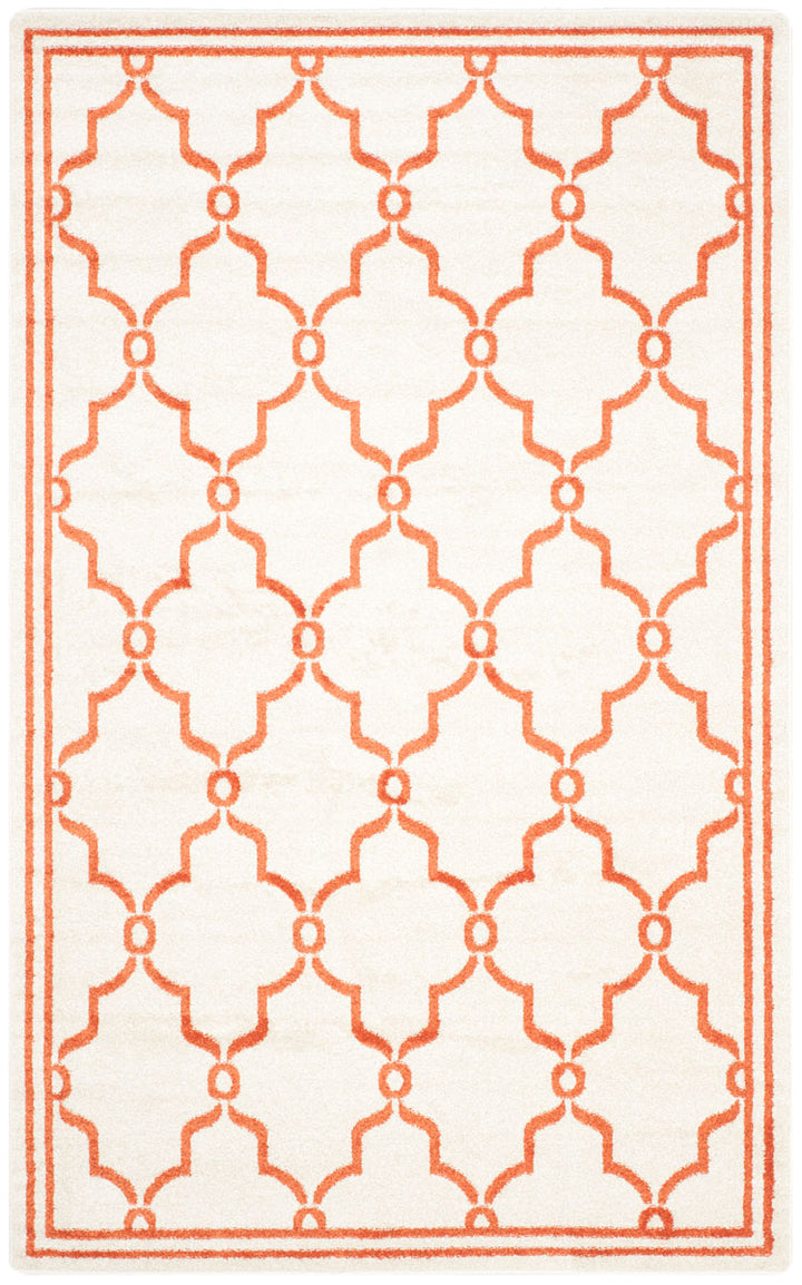 Safavieh Amherst All Weather Power Loomed Rugs In Beige / Orange