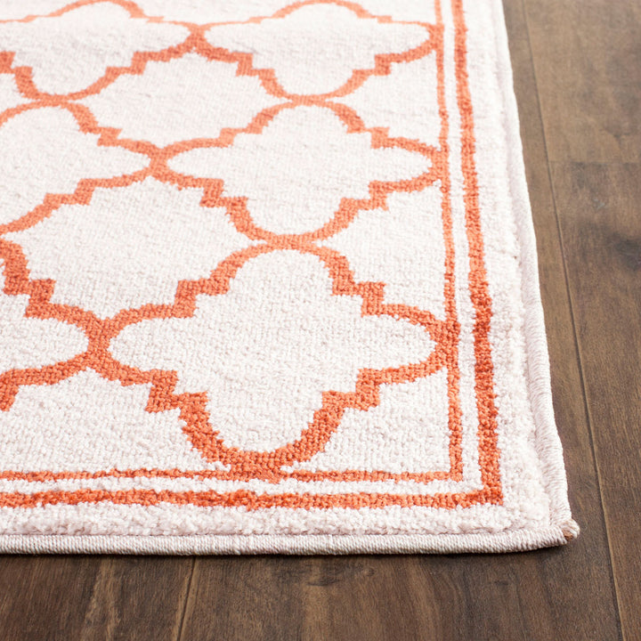 Safavieh Amherst All Weather Power Loomed Rugs In Beige / Orange