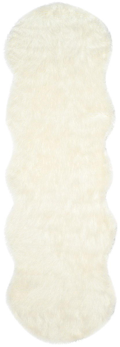Safavieh Faux Sheep Skin Plush Power Loomed Rugs In Ivory