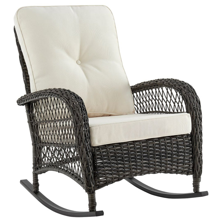 Manhattan Comfort Fruttuo Patio Rocking Chair