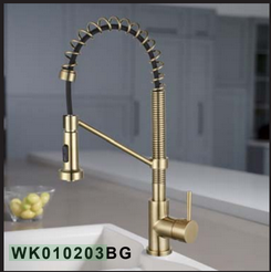 Woodbridge Stainless Steel, Water-Efficient & Drip-Free Performance Kitchen Sink Faucets WK010203 BG
