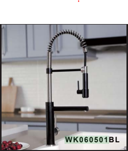 Woodbridge WK060501 stainless steel, kitchen sink faucets, Matte Black