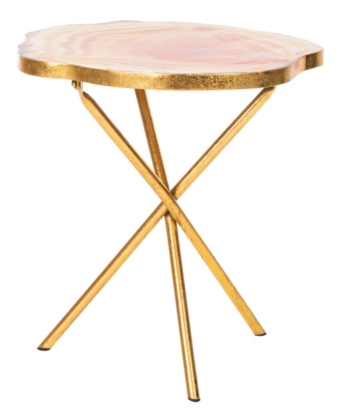 Safavieh Giselle Faux Agate Side Table