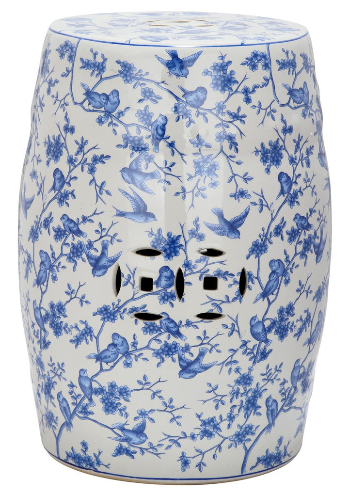 Safavieh Blue Birds Garden Stool