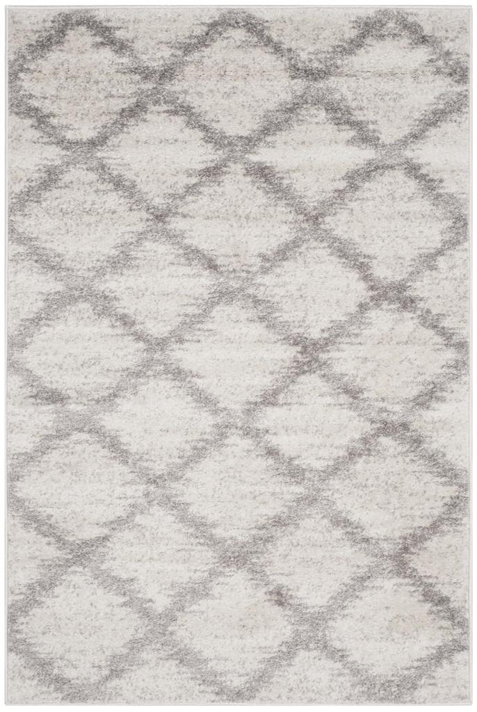 Safavieh Adirondack Rustic Lodge Style Power Loomed Rugs In Ivory / Silver