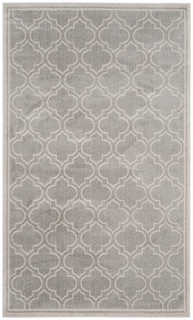 Safavieh Amherst All Weather Power Loomed Rugs In Light Grey / Ivory