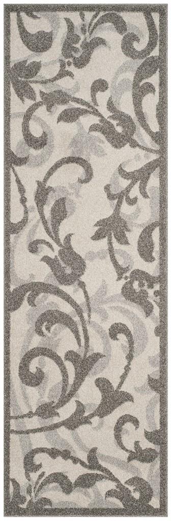 Safavieh Amherst All Weather Power Loomed Rugs In Ivory / Grey