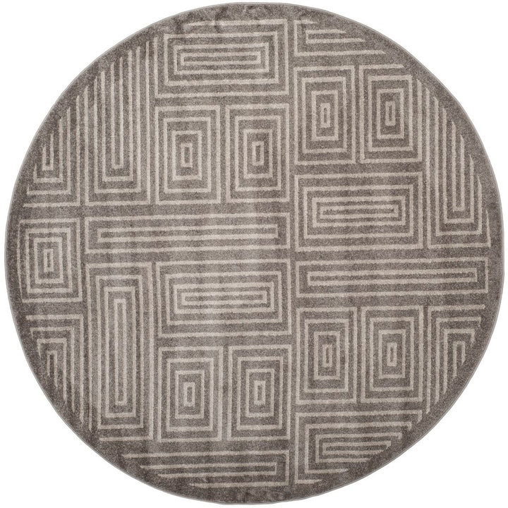 Safavieh Amherst All Weather Power Loomed Rugs In Grey / Ivory
