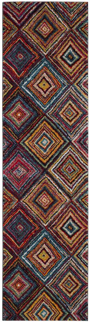 Safavieh Aruba Collage Of Colors Power Loomed Jute Backing Rugs In Multi