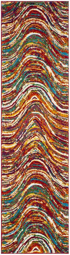 Safavieh Aruba Collage Of Colors Power Loomed Jute Backing Rugs In Multi