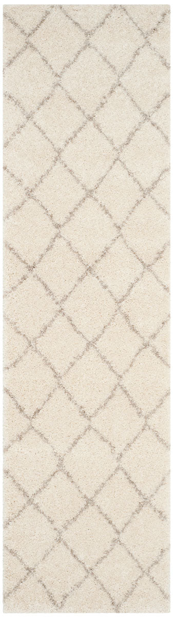 Safavieh Arizona Shag Tribal Pattern Power Loomed Rugs In Ivory / Beige