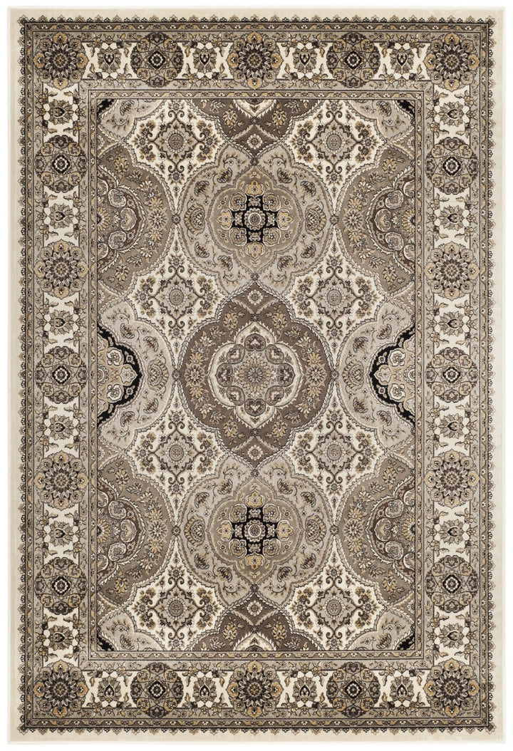Safavieh Atlas Power Loomed Latex Backing Rugs In Taupe / Ivory