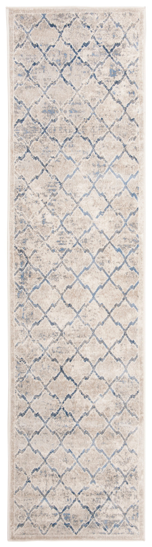 Safavieh Brentwood Powerloomed Jute Backing Traditional Rug in Light Grey / Blue