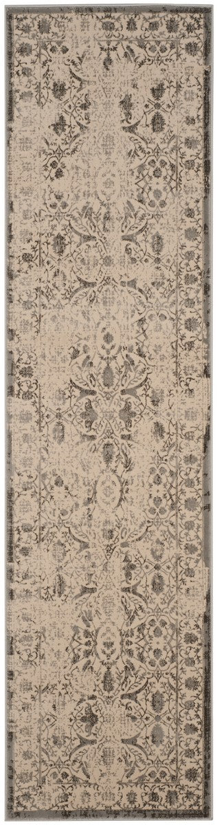 Safavieh Brilliance Power Loomed Cotton Backing Rugs In Cream / Grey