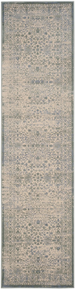 Safavieh Brilliance Power Loomed Cotton Backing Rugs In Cream / Sage