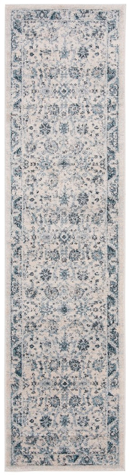 Safavieh Charleston Power Loomed Latex Backing Rugs In Ivory / Blue