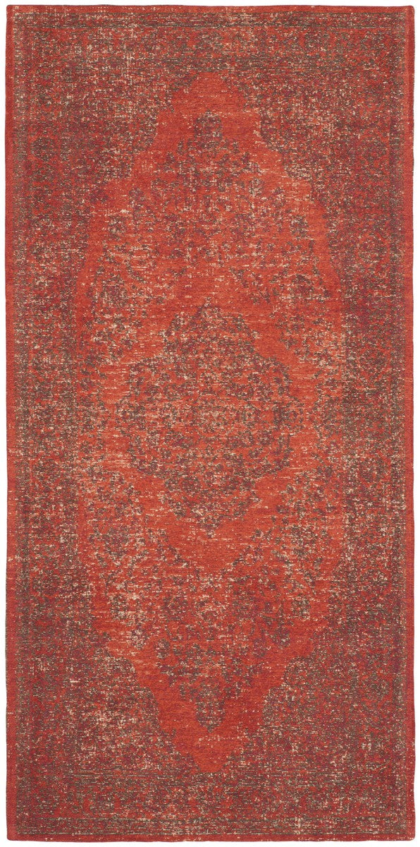 Safavieh Clv-Classic Vintage Power Loomed Cotton Backing Rugs In Orange / Red