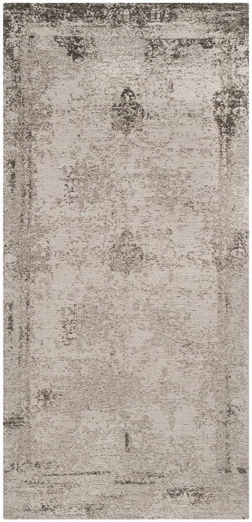 Safavieh Clv-Classic Vintage Power Loomed Cotton Backing Rugs In Anthracite