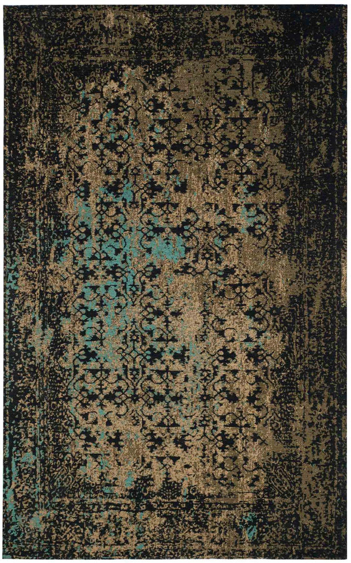 Safavieh Clv-Classic Vintage Power Loomed Cotton Backing Rugs In Black / Olive