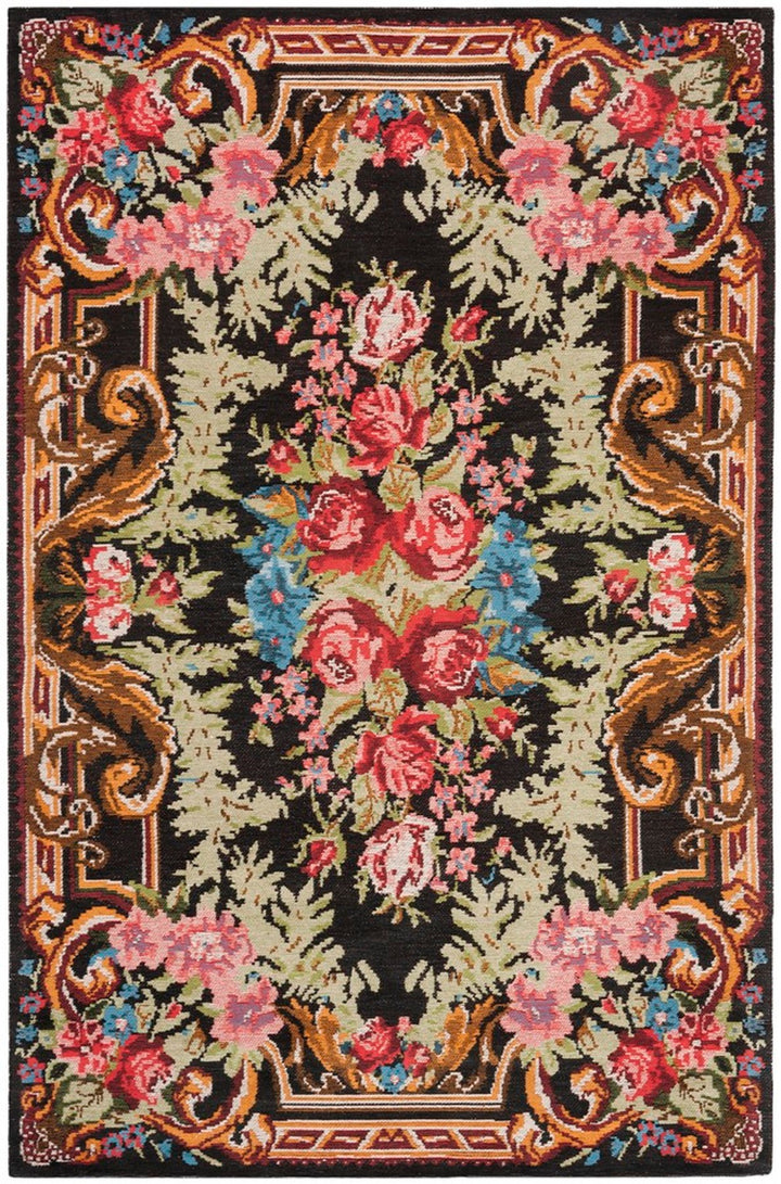 Safavieh Clv-Classic Vintage Power Loomed Cotton Backing Rugs In Black / Multi