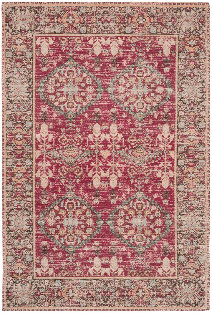 Safavieh Clv-Classic Vintage Power Loomed Cotton Backing Rugs In Red / Multi