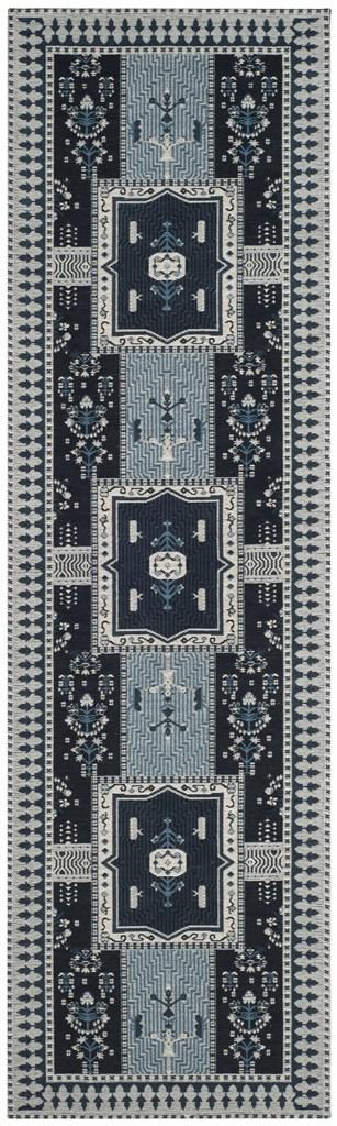 Safavieh Clv-Classic Vintage Power Loomed Cotton Backing Rugs In Navy / Light Blue