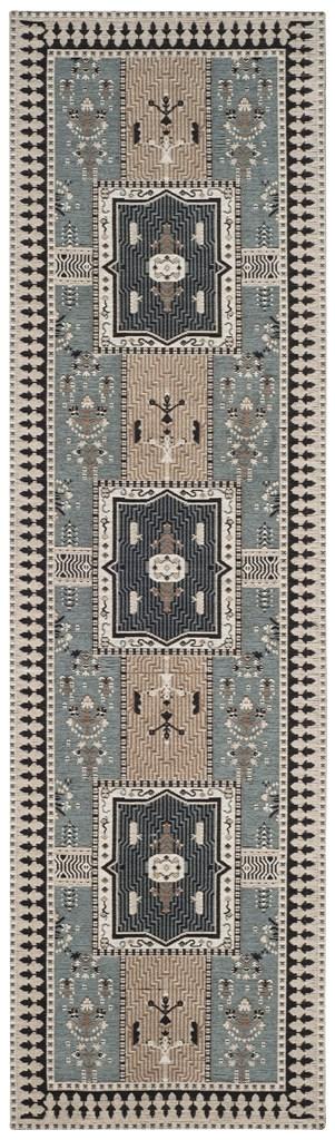 Safavieh Clv-Classic Vintage Power Loomed Cotton Backing Rugs In Slate / Beige