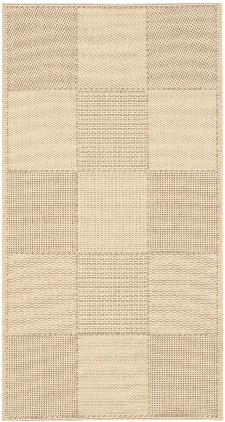 Safavieh Courtyard Power Loomed Latex Backing Rugs In Natural / Brown