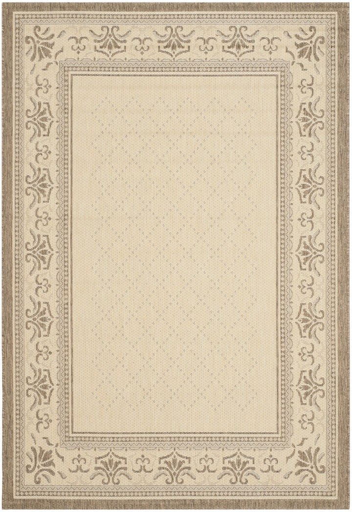 Safavieh Courtyard Power Loomed Latex Backing Rugs In Natural / Brown