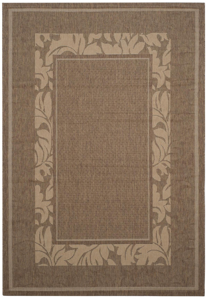 Safavieh Courtyard Power Loomed Latex Backing Rugs In Brown / Natural