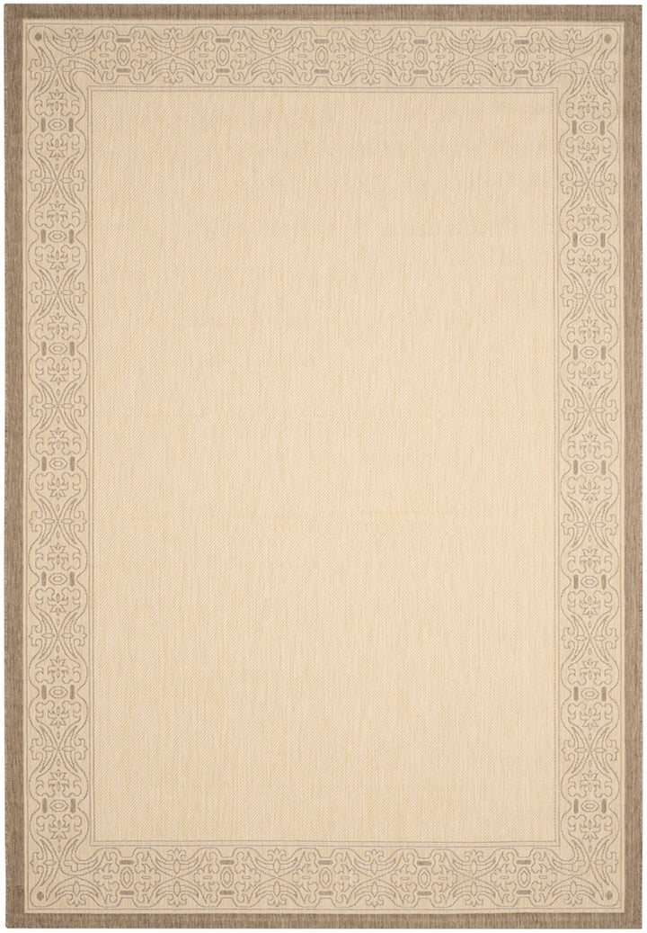 Safavieh Courtyard Power Loomed Latex Backing Rugs In Natural / Brown