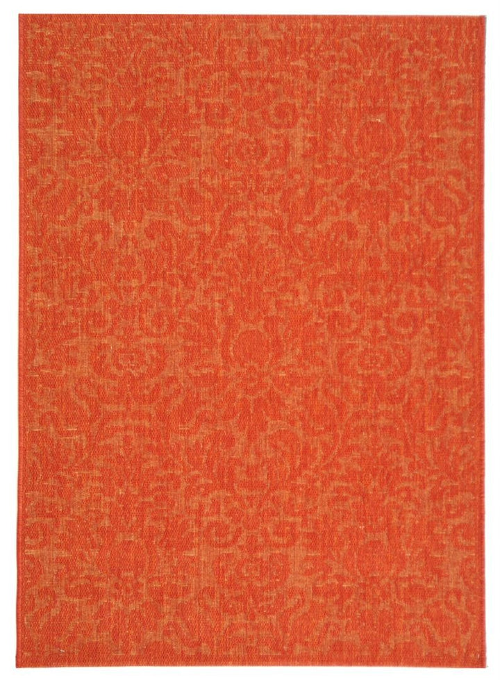 Safavieh Courtyard Power Loomed Latex Backing Rugs In Red / Red