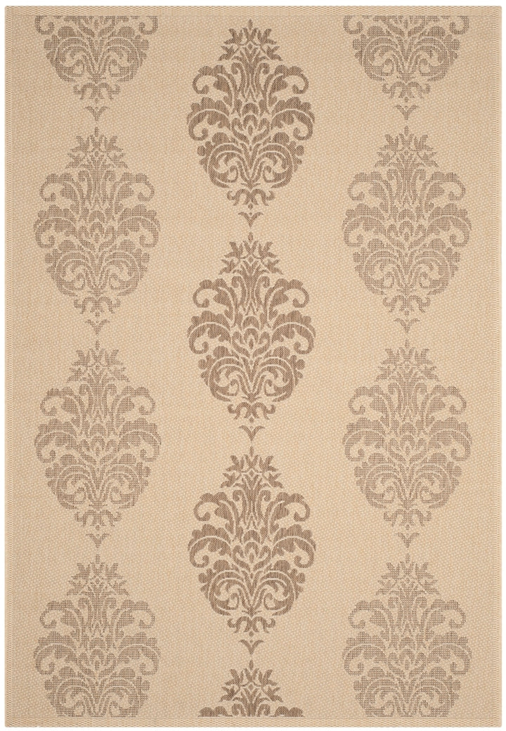 Safavieh Courtyard Power Loomed Latex Backing Rugs In Natural / Brown