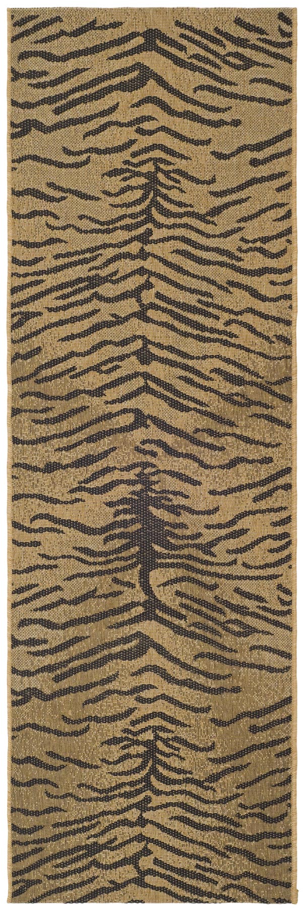 Safavieh Courtyard Power Loomed Latex Backing Rugs In Gold / Natural