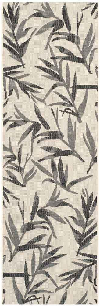 Safavieh Courtyard Power Loomed Latex Backing Rugs In Beige / Anthracite